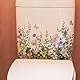 Grüne Pflanze Blätter Blumen WC Aufkleber Selbstklebend Badezimmer Wandaufkleber Grünes Blatt Floral Toilettendeckel Abziehbilder Badezimmer Spülkasten Dekor DIY Deckel und WC Aufkleber Deckel