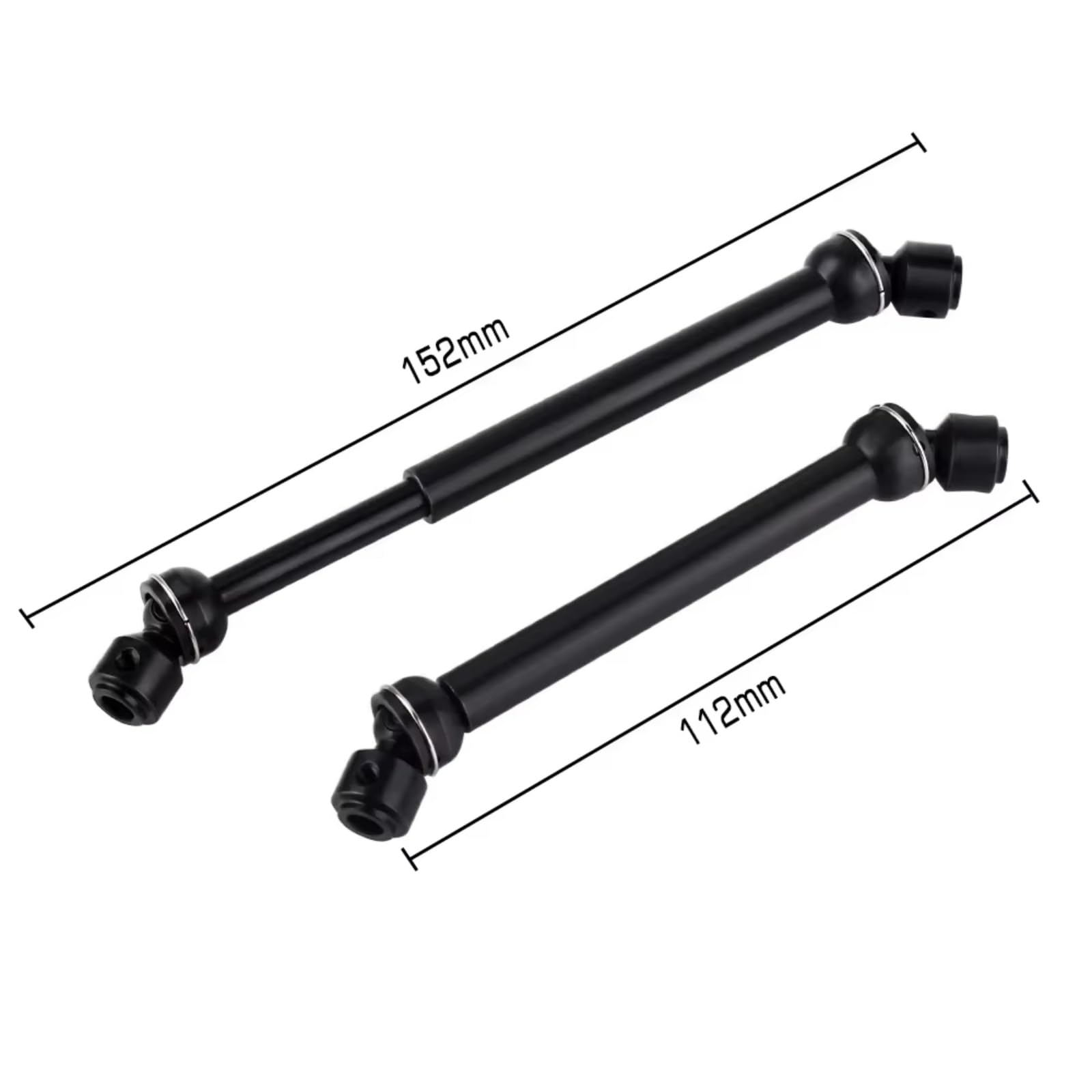 CARDAN ARRIERE COMPLET Pour 1/10 RC Pour Voiture Sur Chenilles Pour SCX10 90046 Pièces Mise Niveau Acier Pour Arbre D'entraînement Pour CVD 88-113mm 112-152mm