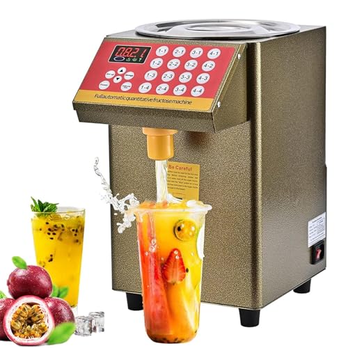 JKJZSALJ Dispensador Comercial De Fructosa, Dispensador Automático De Jarabe De Fructosa Y Azúcar De 8 L, Equipo para Té De Burbujas, Máquina Cuantitativa De Fructosa