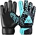 BEAST RAGE Guantes de Portero de Fútbol para Niños,Guantes de Portero de Fútbol para Niños con,Guantes de Fútbol para Niño. (Aqua, Talla 5 Adecuada para niños de 9 a 12 años)