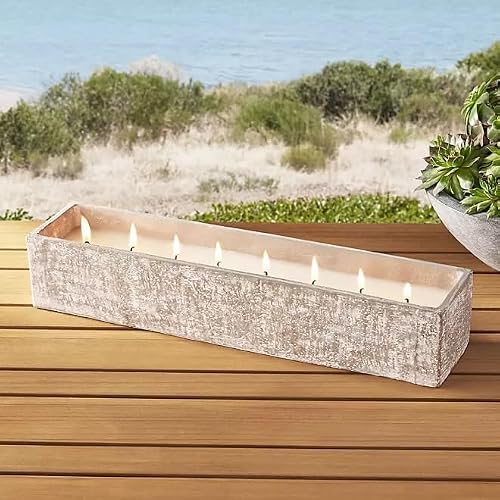 Grey Cement Citronella Candle Planter
