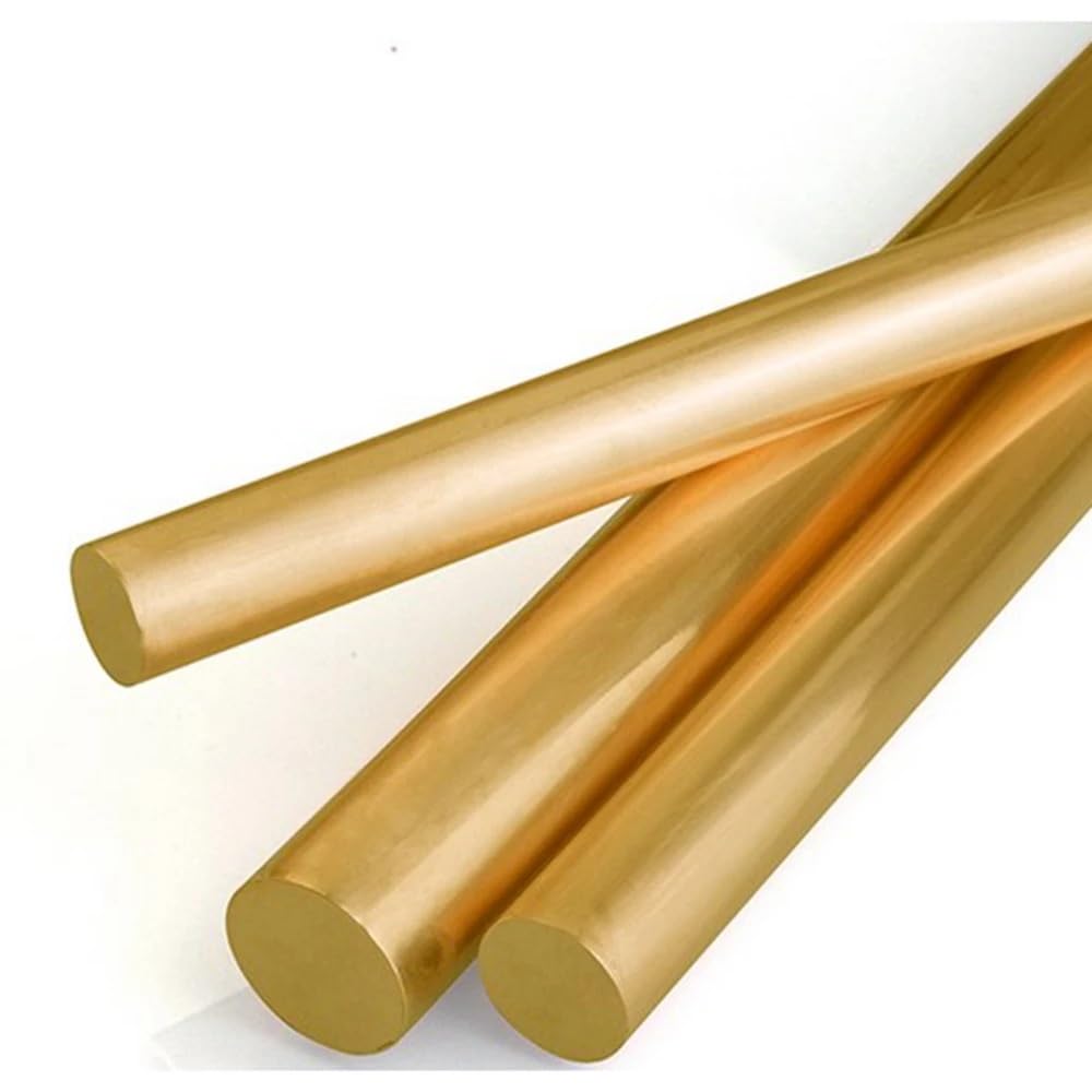 Barra tonda in ottone da 2 mm, 3 mm e 4 mm, da 8 mm, 10 mm, 12 mm, 15 mm, 16 mm e 18 mm, for modellismo con manico di coltello fai da te. Materiale Grezzo(18x500mm)