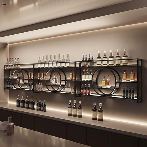 Rangement pour verres et bouteilles avec ce grand casier mural