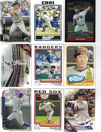 South Korea / 15 Different Baseball Cards of Players from