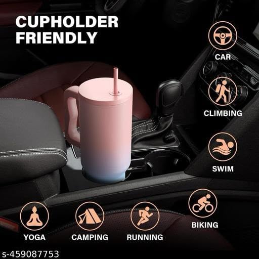 Image of WEZOSHINET Zephorus Personalized PU Travel Pouch & 40oz Insulated Tumbler Gift Combo Custom Name Printed Gift Set Makeup Organizer Pouch with Stainless Steel Vacuum Travel Mug Birthday, Anniversary