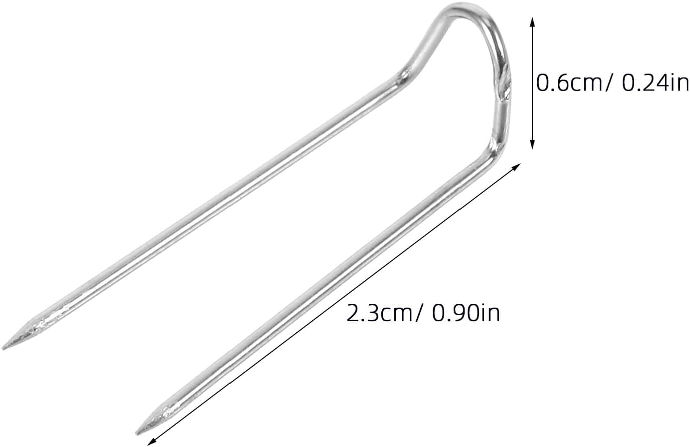 FOMIYES U-Shaped Sewing Pins 6x23mm 200pcs Box, Metal Fixed Quilting Needles for DIY Jewelry, Fabric Crafts, Home Decor, Hand Sewing Accessories