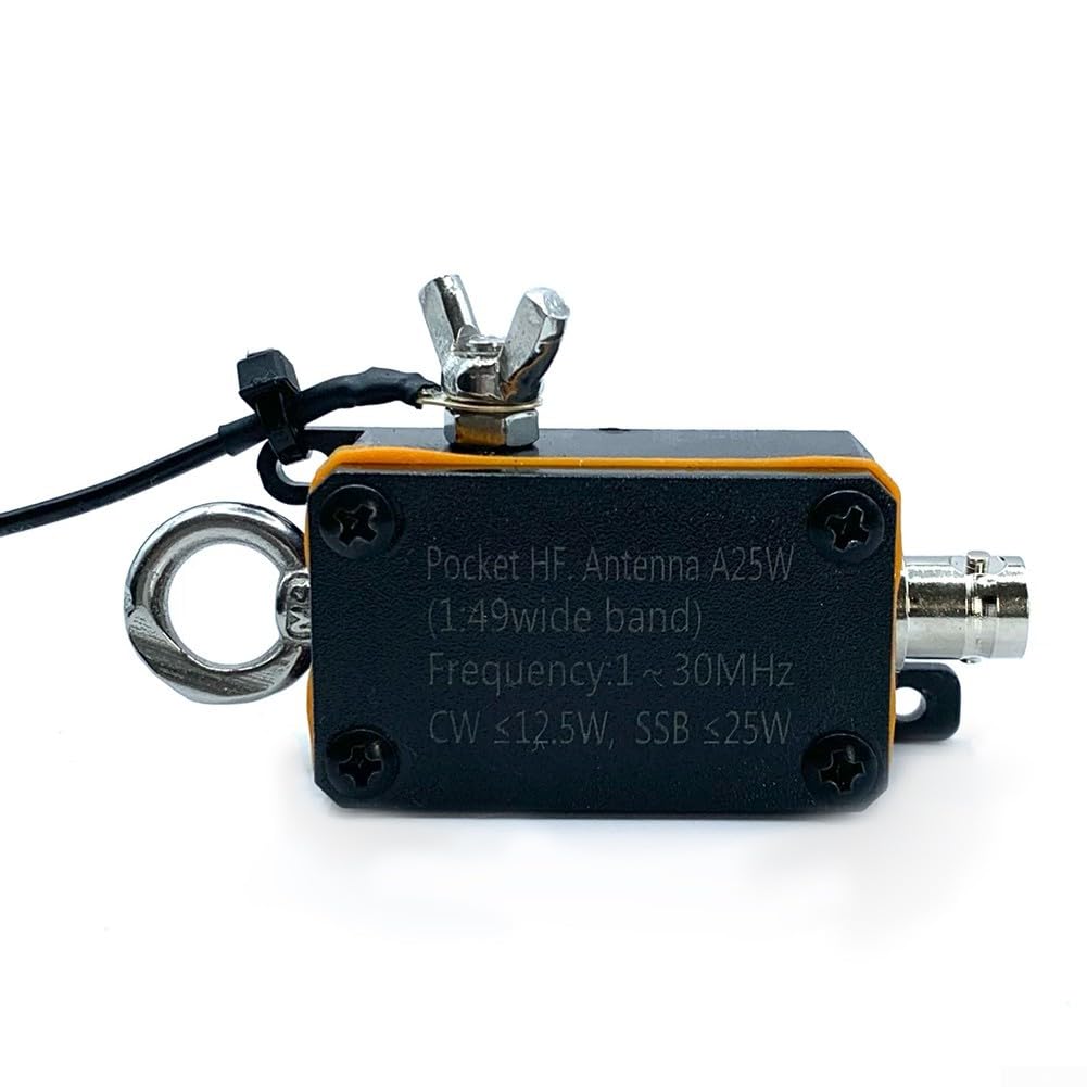 Zoegneer EFHW Antenna HF portatile 1-30 MHz a banda larga End-Fed Wire Antenna con connettore BNC per radio amatoriale comunicazione a onde corte