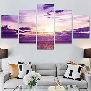 SIGNWIN 5 Panel Canvas Wall Art Modern Art...