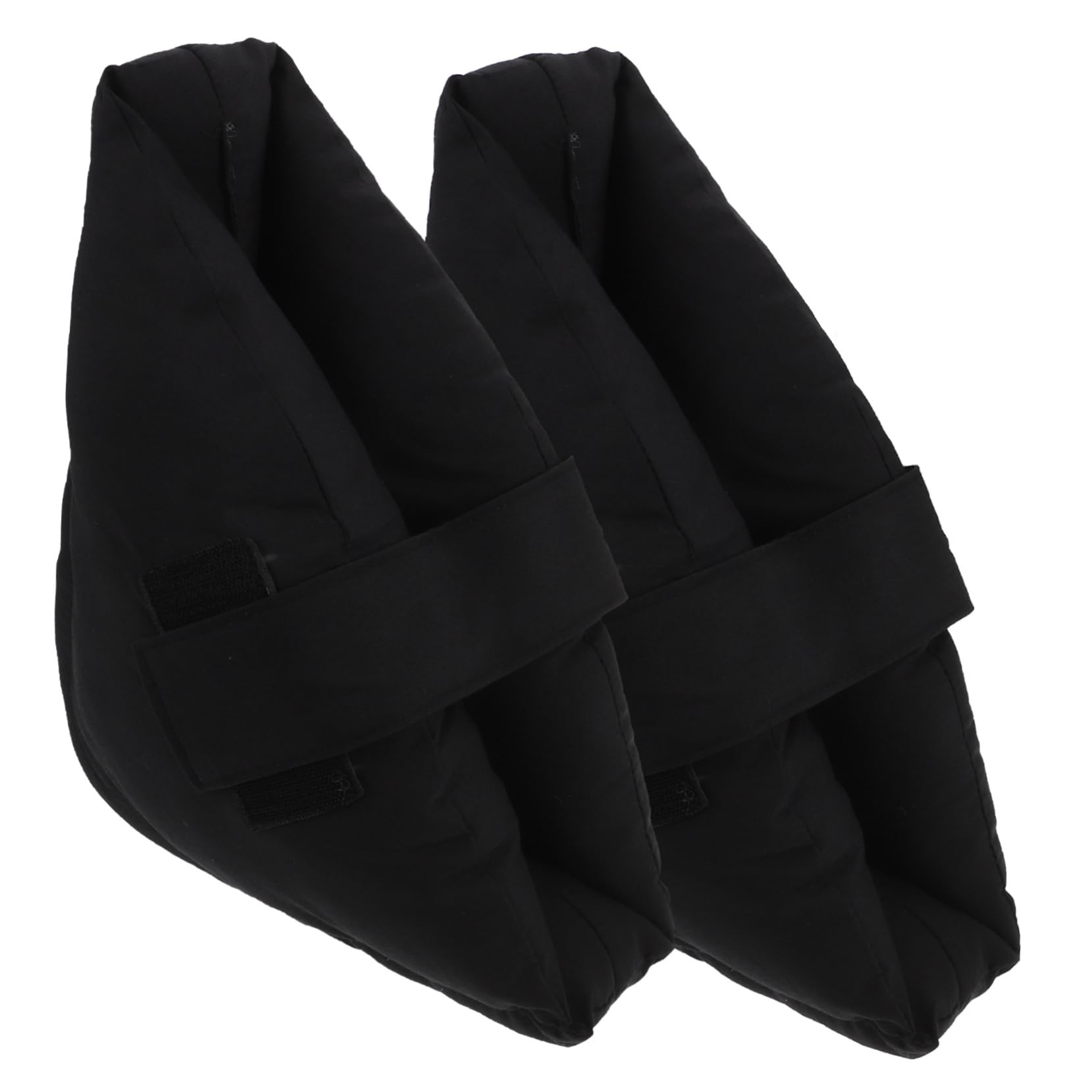 Almohadillas de Talón Negras 1 Par, Tejido Transpirable | Alivio de Presión, Material Cellucotton, Formato 2 Piezas, Uso Doméstico