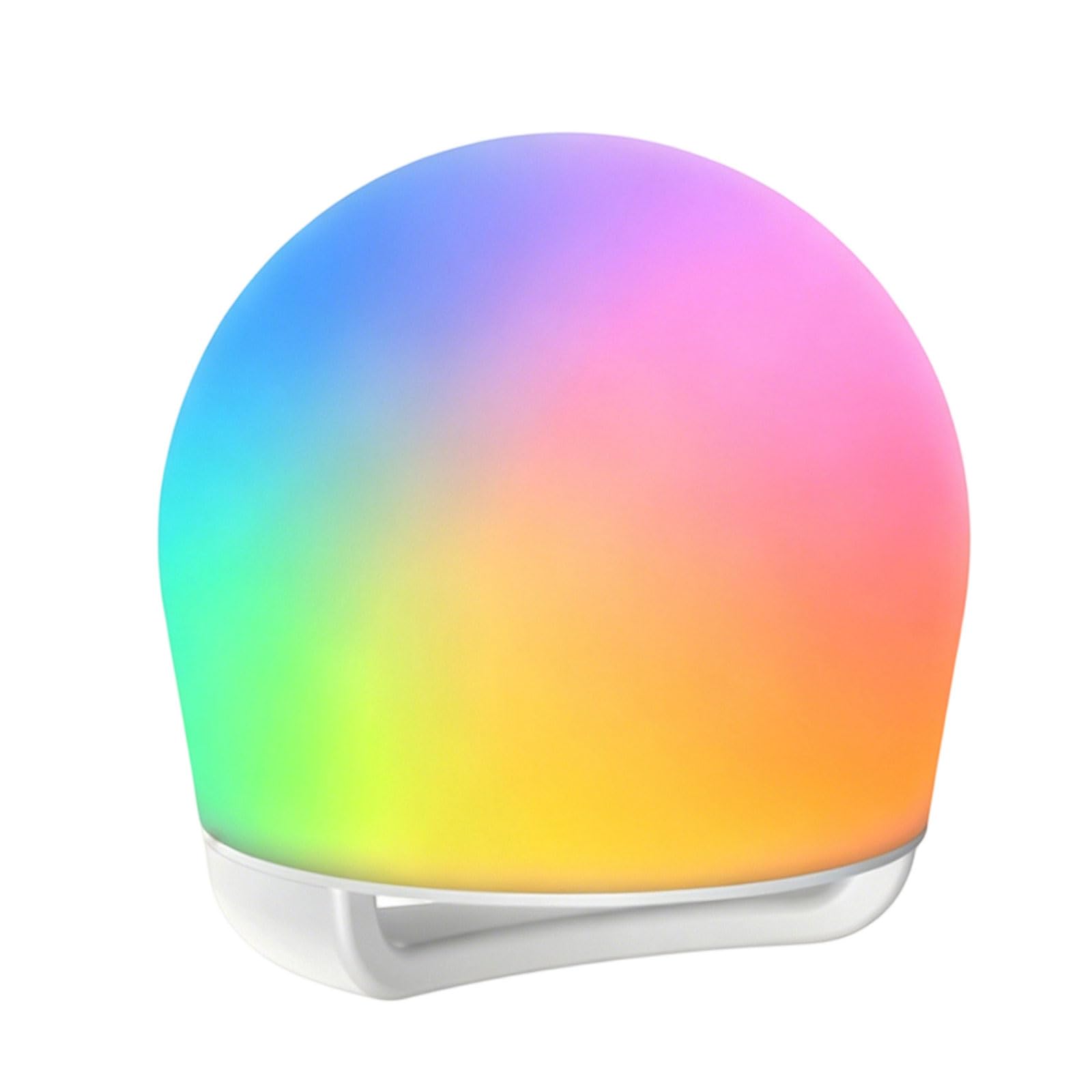 APGLSXY Silicone Night Light LED Bedside Lamp with Warm and Multicolor Glow, Rounded Dome Table Light for Nursery Bedroom and Family Bedside, 6.10 X 6.22 in Decorative Table Lamp