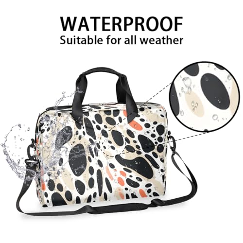 Maletín para portátil con estampado de piel de vaca 15.6" miniatura 3
