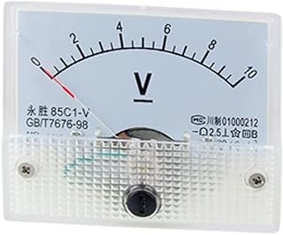 New Lon0167 85C1 DC 0-10V Rectangle Analog Volt Panel Meter Gauge(85C1 DC 0-10V Rechteck Analog Volt Panel Meter Gauge