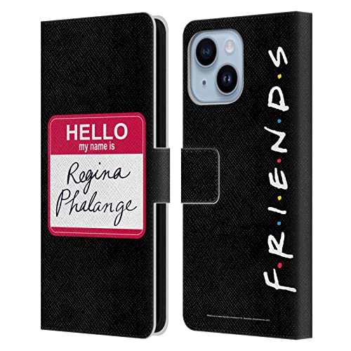 Étui Friends iPhone 14 Plus Regina Phalange en cuir portefeuille pour protéger votre smartphone