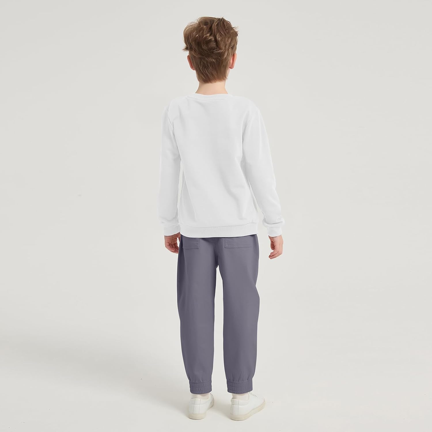 Boys Stretch School Uniform Pants Kids Toddler Jogging Pant with Drawstring and Pockets (2-12Y) - Image 6