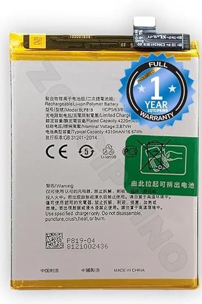 Image of Original BLP819 Battery for Oppo A57 / 5 4G / 5 LITE / 5Z Battery with 1 Year Warranty ****(N300)