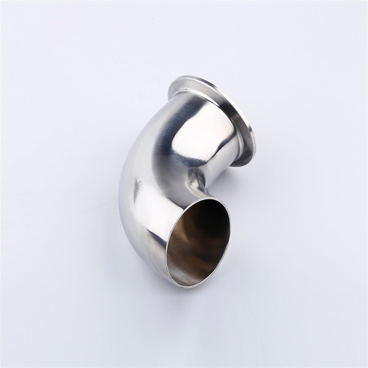 Stainless Steel Elbow 19/38/51Mm Pipe OD Butt Weld x 1.5” 2” Tri Clamp 304 Stainless Steel 90 Degree Elbow Sanitary Pipe Fitting(51mm x ferrule 64)
