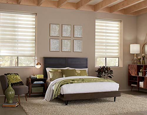 image for Keego Window Blinds Custom Cut to Size, Caffeine Zebra Blinds with Dua