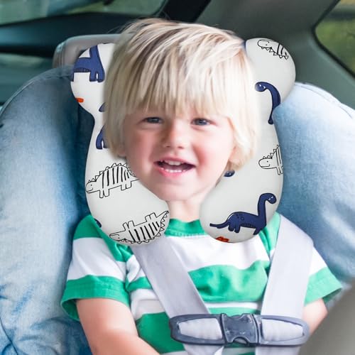 Image of Baby Travel Pillow, Infant Kid's Cushion Soft and Skin Friendly for Car Seat, Pushchair and Stroller (Style L)