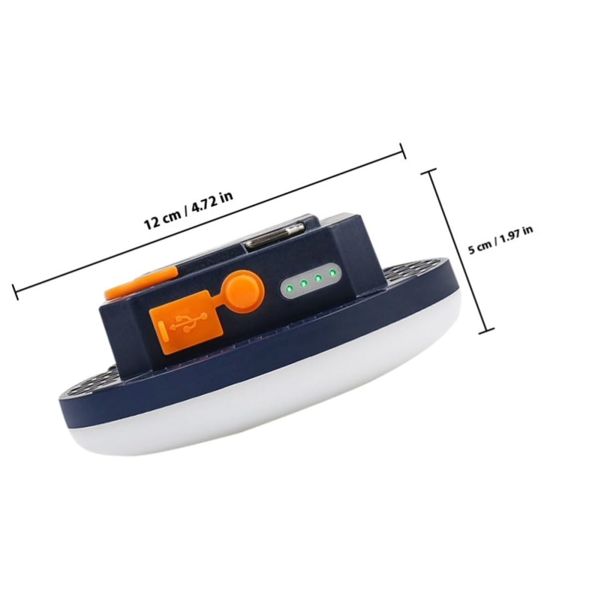 Luce da Tenda da Campeggio Ricaricabile 7500mah Bianco | Alluminio, Abs e Pc, Illuminazione D'emergenza Esterna, Struttura Stabile e Facile da Trasportare