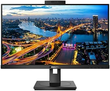 Philips 242B1H - 24 Zoll FHD Monitor, Webcam, höhenverstellbar (1920x1080, 75 Hz, VGA, HDMI, DisplayPort, USB Hub) schwarz