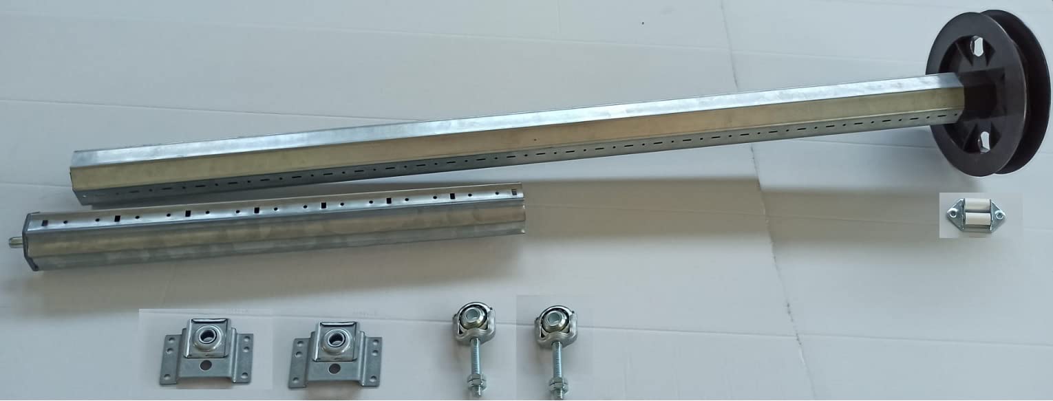 Kit COMPLETO Rullo per Tapparelle Avvolgibili a Cinghia REGOLABILE e RESISTENTE Varie Misure Disponibili (da 100 cm a 135 cm)