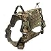 S.Lux Arneses Tipo Chaleco, Chaleco Molle para Entrenamiento con ArnéS para Perro ArnéS TáCtico para Perros Medianos Y Grandes, Chaleco De Patrulla ArnéS 1000d Resistente para Perro (X-L, Camuflaje)
