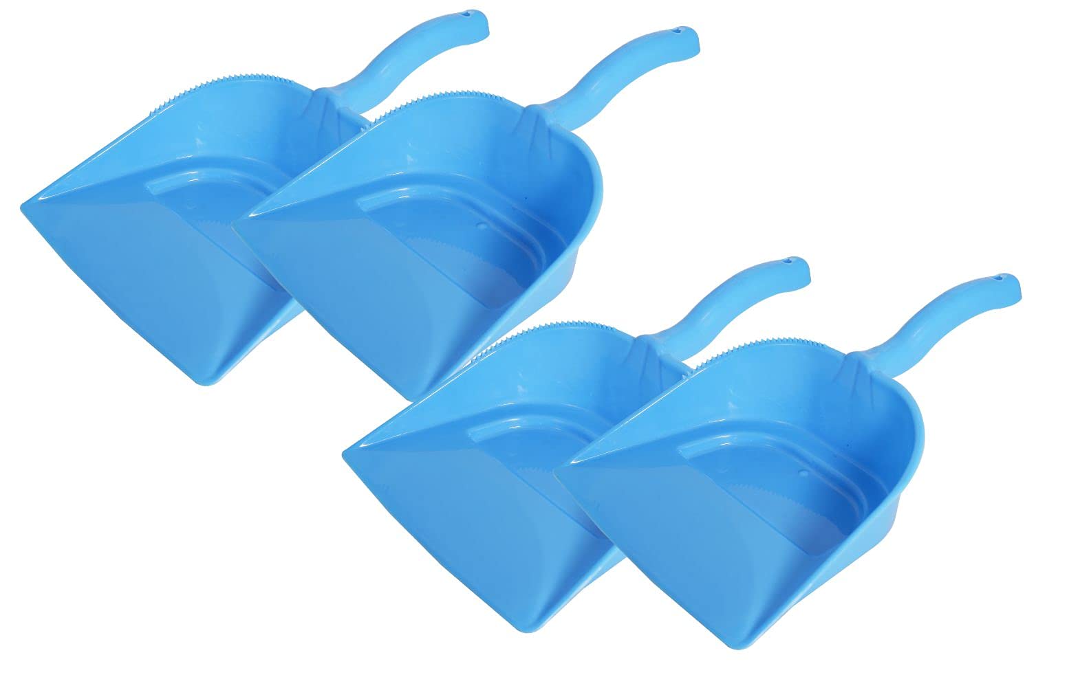 Wonder Platic Prime Neeraj Dustpan for Home/Kitchen/Office, Set of 4 pc, Blue Color,