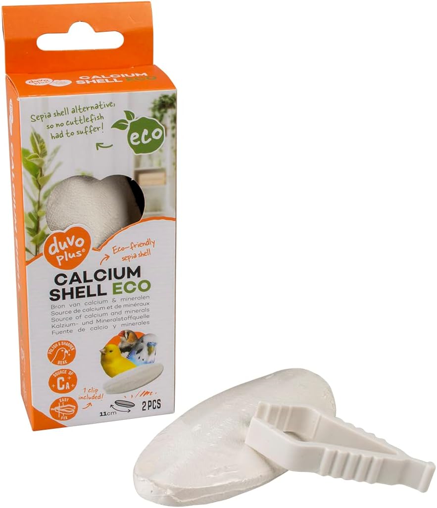 duvoplus, 2st Calcium Base Shell 11 cm White, Birds, White