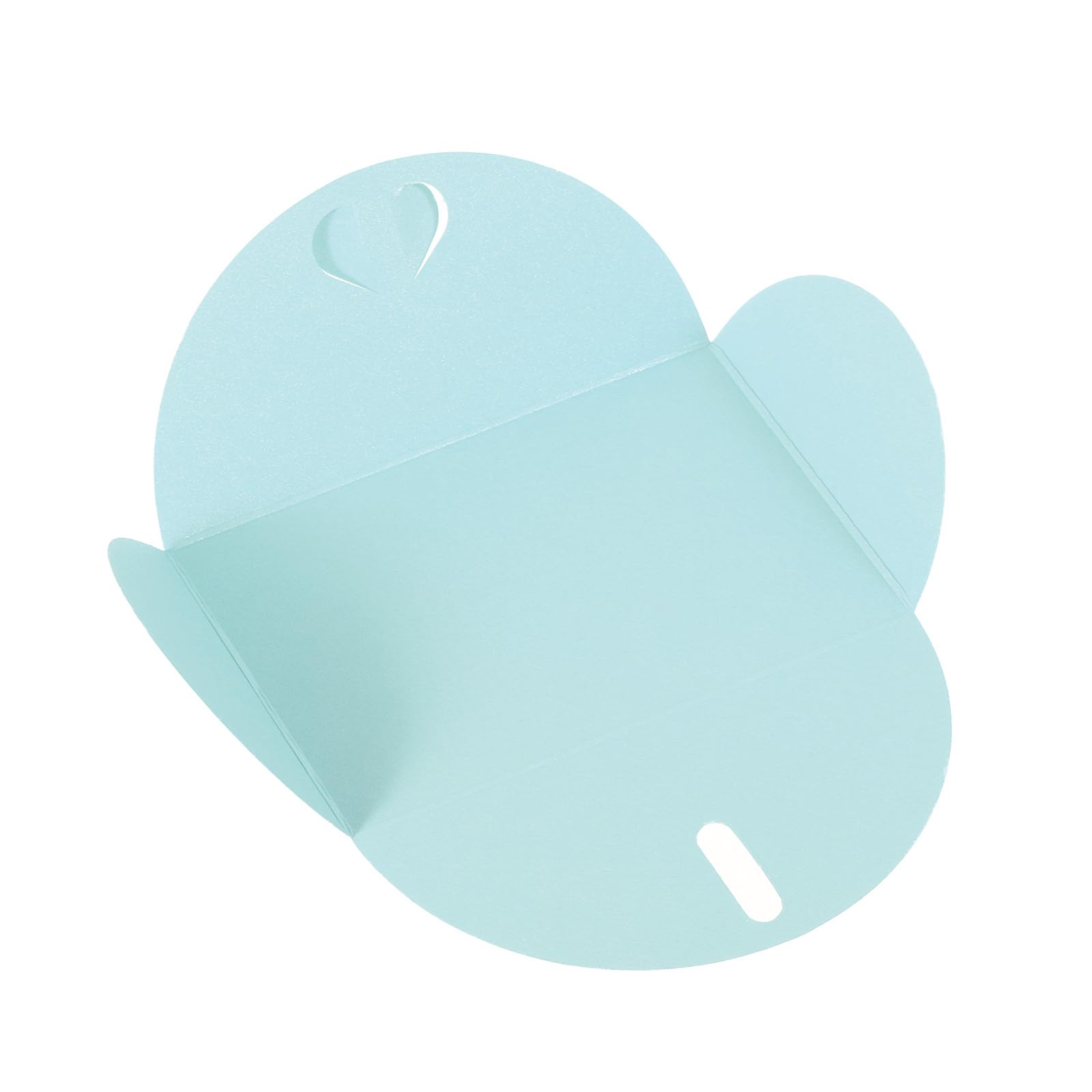 PATIKIL Gift Card Envelopes, 12 Pack Heart Shaped Clasp Small Gift Cards Holder Mini Envelope for Birthdays Weddings Light Blue - Image 4
