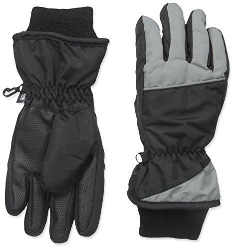 Nolan Gloves Boys' Polar Peak Color-Block Ski Glove, Grey, Large/X-Large