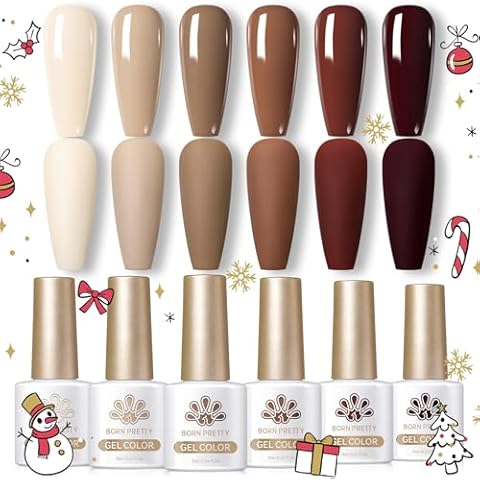 Born Pretty Brown Gel Nail Polish Set Cover