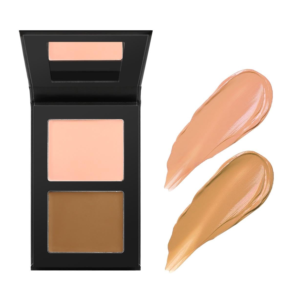 Vegan Peach & Soft Brown Concealer Palette – for Dark Circles, Contour #03