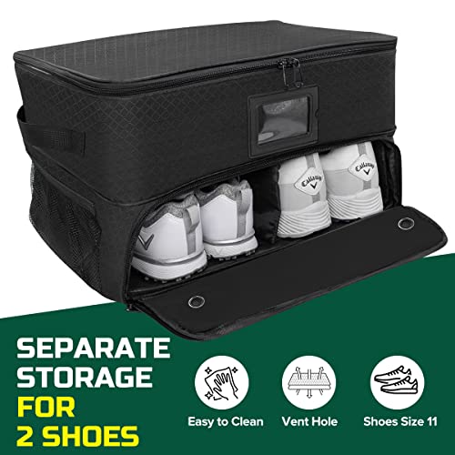 Aliennana 2 Layer Golf Trunk Organizer, Waterproof Portable And Foldable Car Golf Storage Trunk Organizer Storage-Portable And Foldable, Durable Golf Travel Storage For Golf Accessories #TOP4