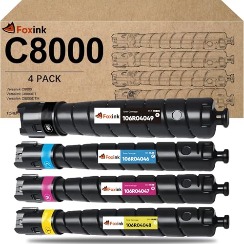 Cartouches de toner Versalink C8000 pour Xerox 106R04049 à 106R04048