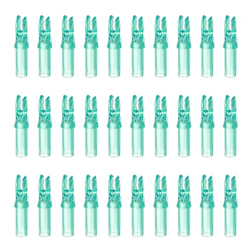 MECCANIXITY Archery Arrow Nocks Plastic Carbon Arrow Inserts .244