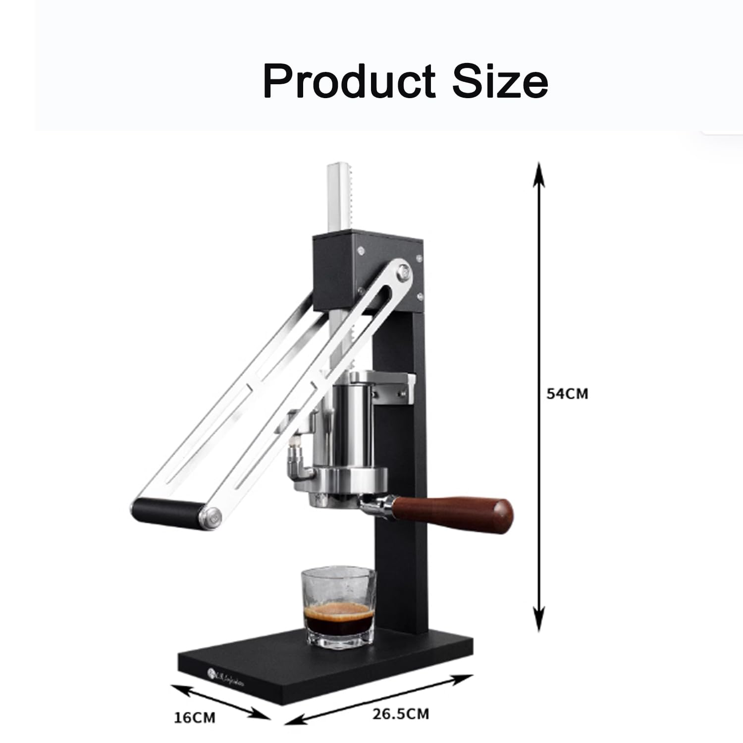 Macchina per caffè espresso manuale con manometro, funzioni di preriscaldamento e riscaldamento della tazza per una perfetta preparazione casalinga