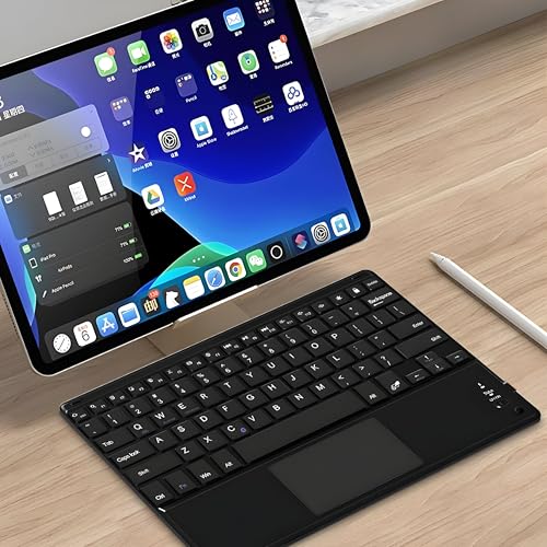 Teclado Sem Fio Bluetooth Com Touchpad, Portátil, Compatível Com Notebook,