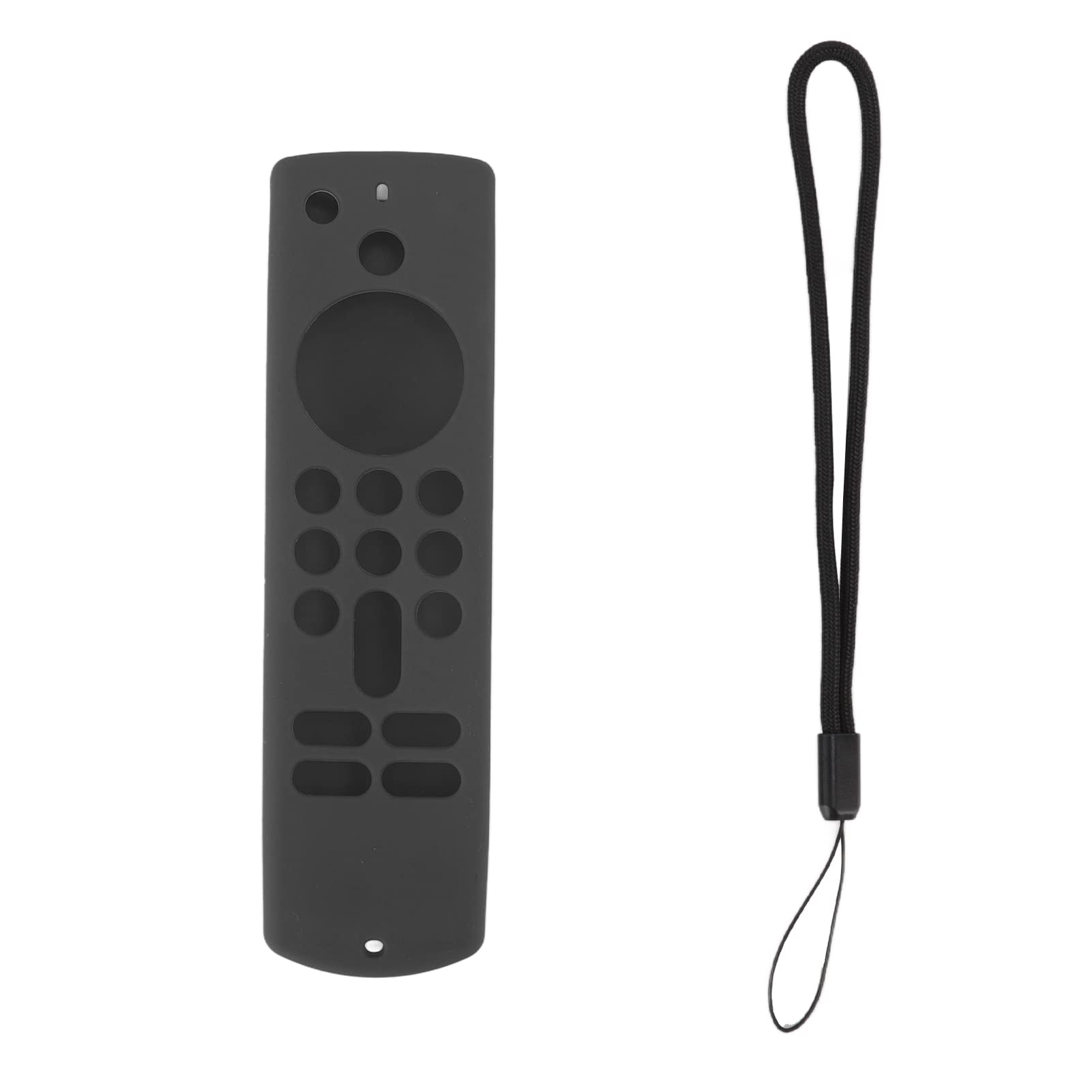 Funda Protectora para Fire TV Stick, Funda de Silicona Antideslizante para Mando a Distancia con Práctico Cordón, 3.ª Generación (Gris)