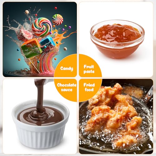 Photect 1 Pcs Candy Thermometer with Pot Clip 8\" Deep Fry Oil Thermometer Instant Read Cooking Food Thermometers Sugar Syrup Jam Jelly Oil Candy Temperature Kitchen Accessories for Home Cooking