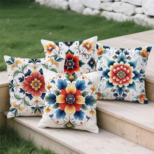 Housse de Coussin 60x60 Fermeture Invisible Contre Usure Salon - 4