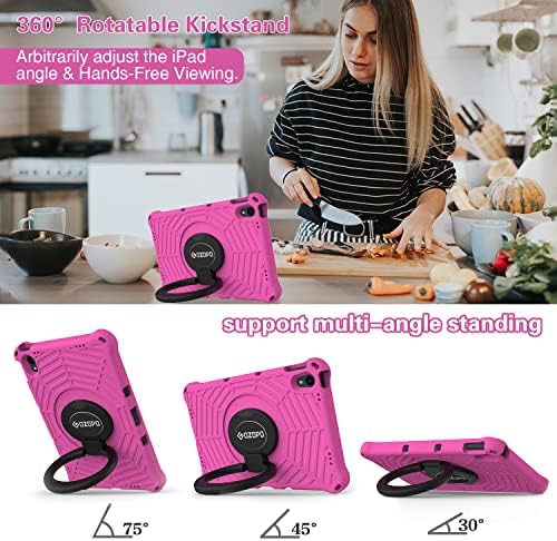 GOZOPO Children's Case for Lenovo Tab P11 / Lenovo Tab P11 Plus TB-J606F TB-J616X (11 Inch), Ultra Light Shockproof Robust Child Protective Case Stand Function (Pink)