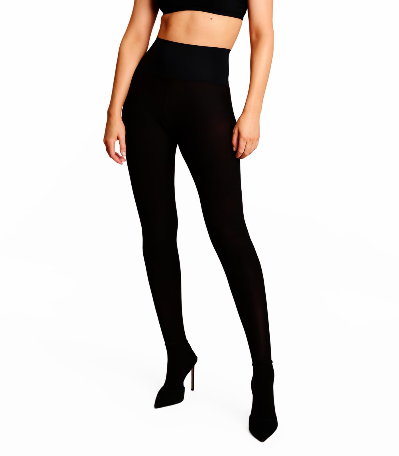 Commando Women's Black Ultimate Semi Opaque Tight 2-Pack Hosiery, M