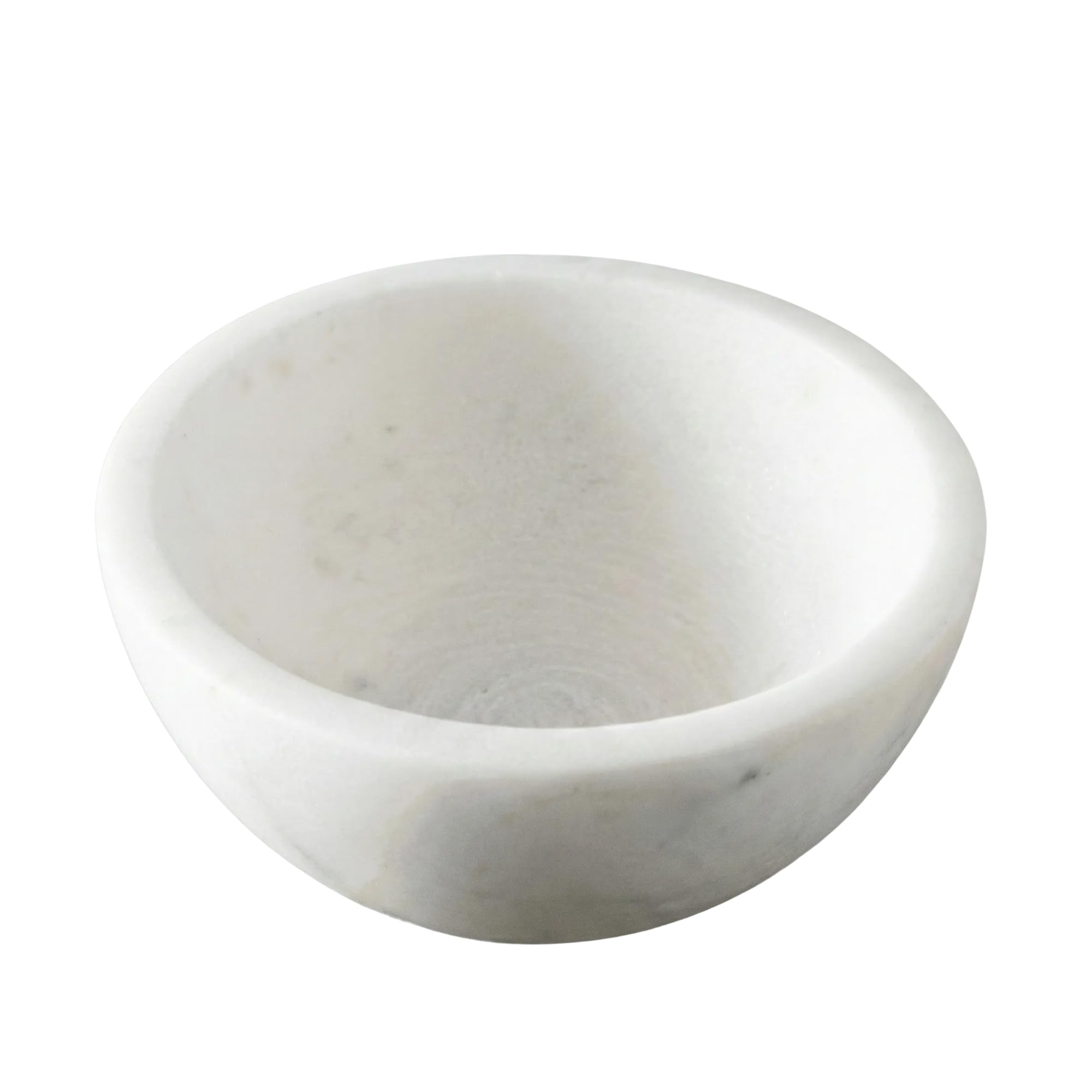 SUPPLY Cuenco de mármol para afeitar – Cuenco de mármol hecho a mano para afeitar, crea mejor espuma, calienta la crema de afeitar, decoración de baño, mármol blanco