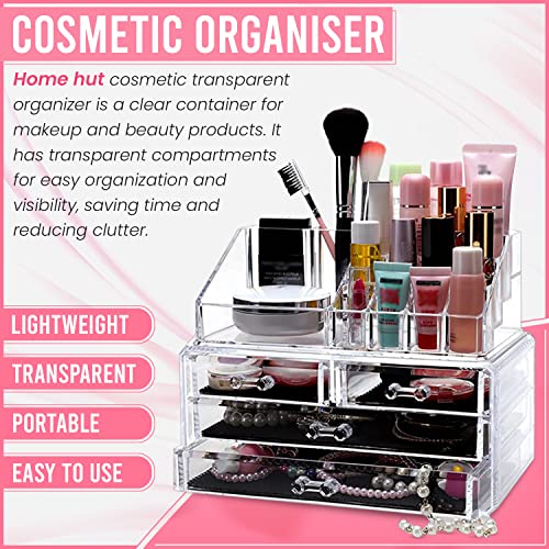 Clear Acrylic Makeup Organizer and Jewelry Storage Box - Image 2