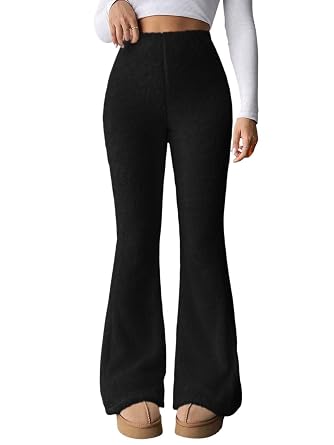 KOTTY Women’s Coral Fabric Flared Fit Pant – Super Soft Thermal Design for Stylish Cold Weather Comfort
