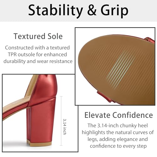 Image of Reimferce Womens Comfortable Heels for Wedding: No Blisters & Sore Feet by 40% Better Shock Absorption During Wedding - 8-Hour Keeping Pain-Free for Brides & Bridesmaids