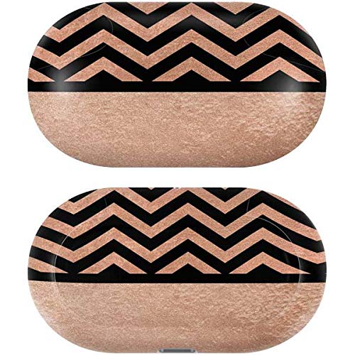 Skinit Decal Audio Skin Compatible with Galaxy Buds+ - Officially Licensed Originally Designed Rose Gold Chevron Split Design