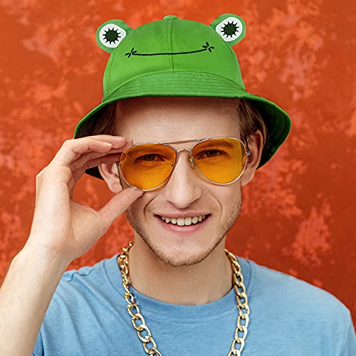 Saoropeb Frog Hat For Adult Teens, Cute Frog Bucket Hat, Cotton Bucket Hat Funny Hat Fisherman Hat For Men Women Green #TOP4