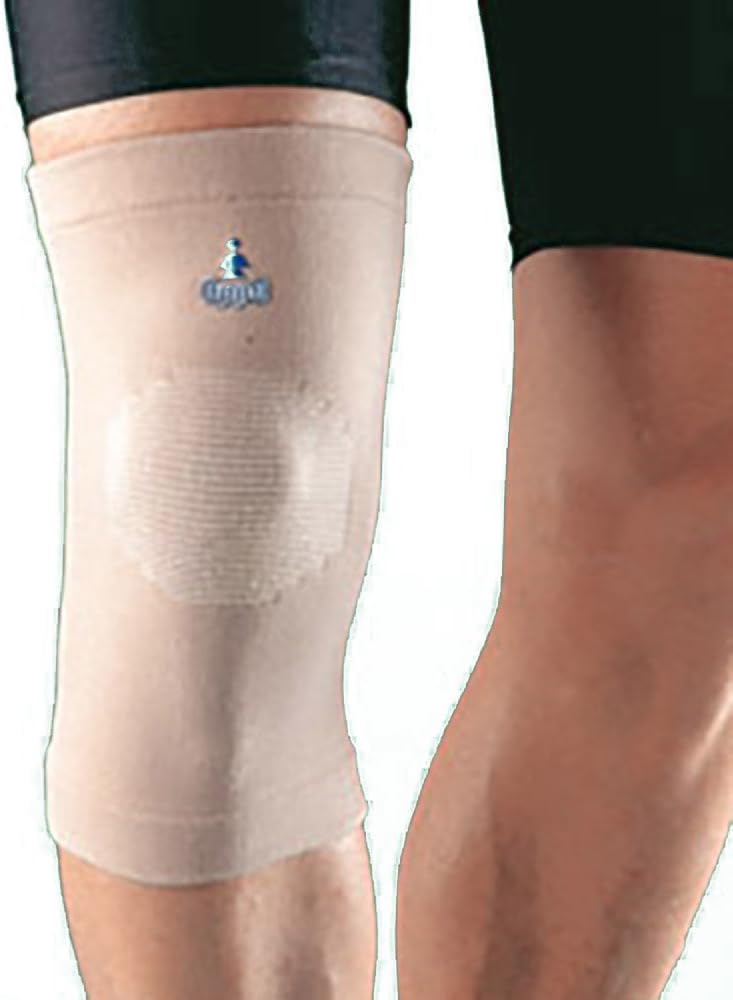 Medical 4-Way Stretch Right or Left Knee Support Unisex Natural Medium Medium