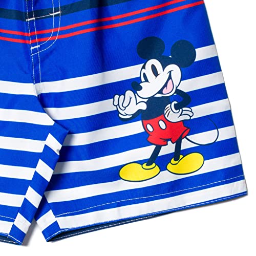 Disney Mickey Mouse Big Boys Rash Guard And Swim Trunks Outfit Set White 10-12 #TOP5